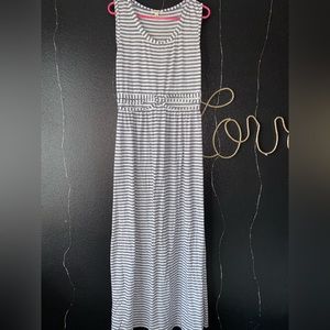 Max Studio | Striped | Calf Leng Dress | L